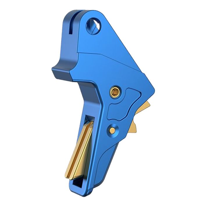 Tyrant CNC TDMPTRIGFSCBLUE/GOLD Blue Fits S&W M&P Full-Size & Compact