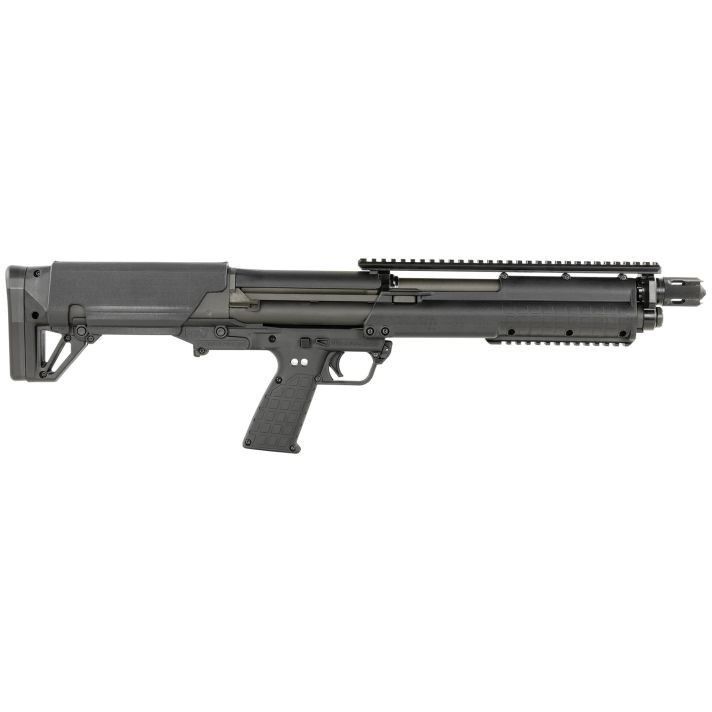 Kel-Tec KSGBLKD KSG Defender Bullpup Frame 12 Gauge Pump 3" 7+1 18.50" Black Steel Barrel, Black Picatinny Rail Aluminum Receiver, Black Adj Cheek Riser Polymer Stock, Black Magpul Vertical Grip