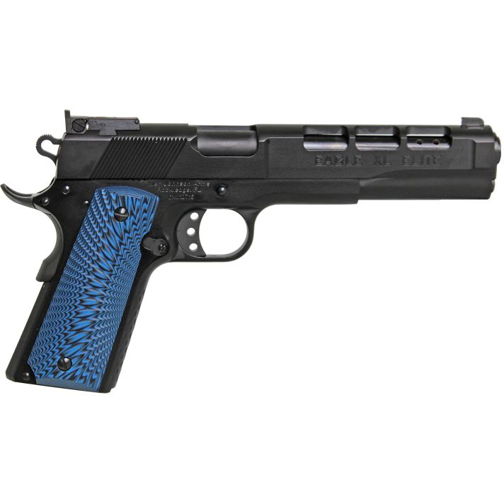 Iver Johnson Arms EAGLEXL10ELITE Eagle XL Elite 10mm 8+1 6" Black G-10 Grip