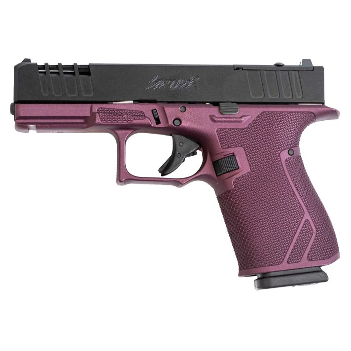 Great Lakes Firearms GL19CHY Striker9mm 15+1 4" Front/Rear Serrations Cerakote Black Cherry