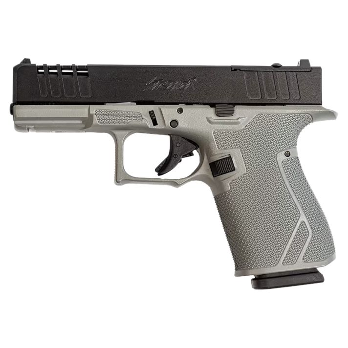 Great Lakes Firearms GL19SRK Striker9mm 15+1 4" Front/Rear Serrations Cerakote Bull Shark Gray