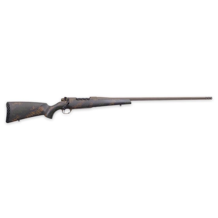 Weatherby MBC20N270WR8B Mark V Backcountry 2.0 270 Wthby Mag 3+1 28" Patriot Brown Cerakote Fluted Barrel/Peak 44 Blacktooth Carbon Fiber w/ Dark Green/Brown Sponge Stock