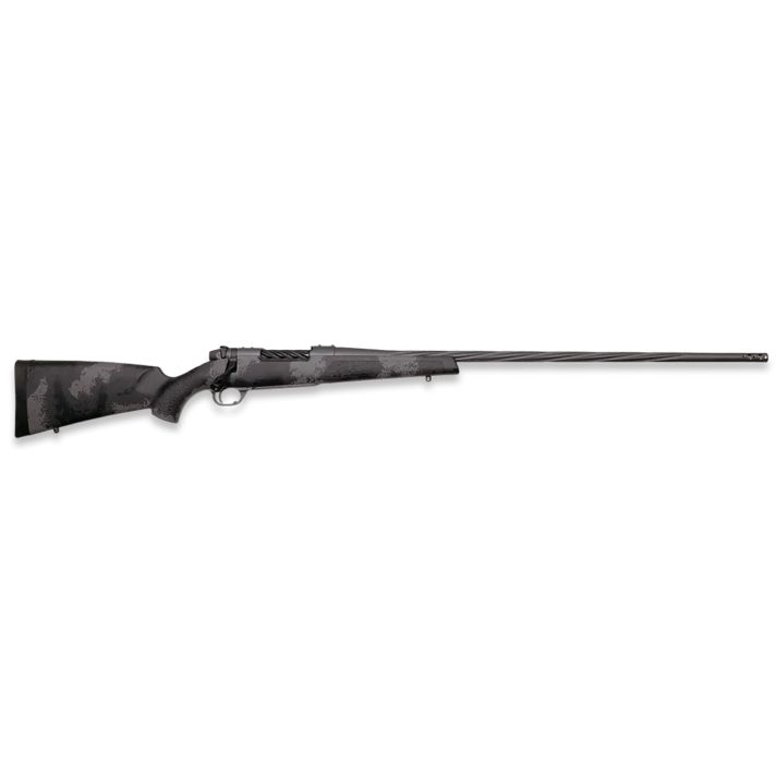 Weatherby MLW01N7M8RR4B Mark V Live Wild 7mm-08 Rem 4+1 24" Carbon Gray Cerakote Spiral Fluted Barrel Black/Gray Sponge Pattern/Polymer Stock