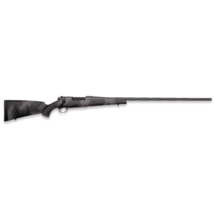 Weatherby MLW01N7MMBR2B Mark V Live Wild 7mm BC Carbon Gray Cerakote Spiral Fluted Barrel Black/Gray Sponge Pattern/Polymer Stock