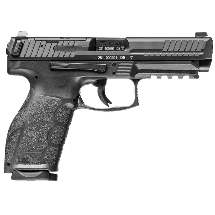 HK 81001064 VP9A1 F Full Size Frame 9mm Luger 20+1 4.53" Black Steel Barrel, Optic Ready/Serrated Steel Slide, Black Polymer Frame w/Picatinny Rail, Interchangeable Backstrap Grip, Ambidextrous