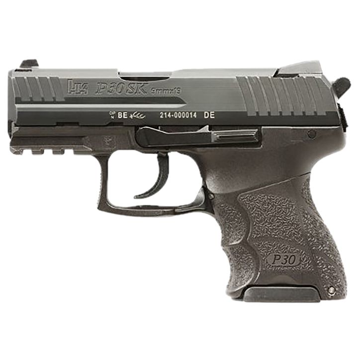 HK 81001108 P30SK V3 Sub-Compact Frame 9mm Luger 10+1 3.27" Black Steel Barrel, Black Cerakote Serrated Steel Slide, Black Polymer Frame w/Picatinny Rail, Ambidextrous