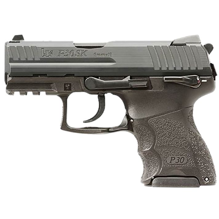 HK 81001109 P30SK V3 Sub-Compact Frame 9mm Luger 12+1/15+1 3.27" Steel Barrel, Black Cerakote Serrated Steel Slide, Black Polymer Frame w/Picatinny Rail, Ambidextrous
