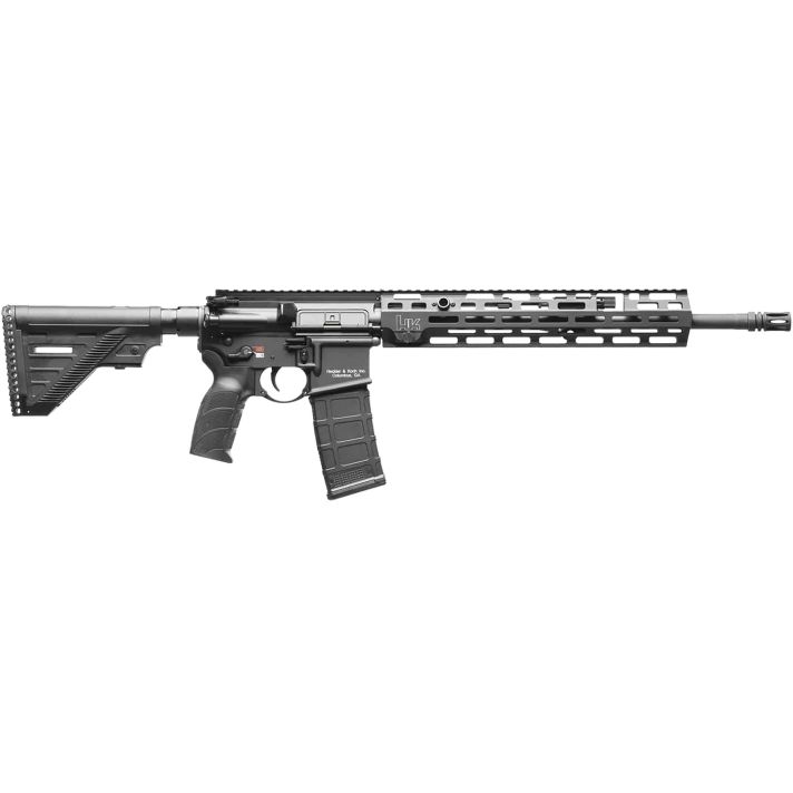 HK 81000828 MR556 A4 5.56x45mm 10+1 16.50" Black Threaded Barrel, Black Picatinny Rail, M-LOK Handguard, 6 Position Black Synthetic Stock, Ambidextrous