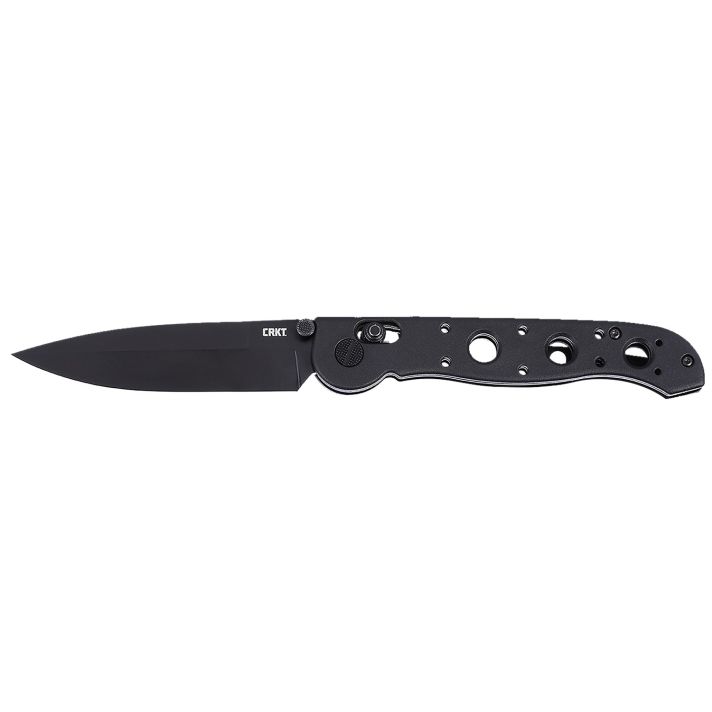 CRKT M16-03XK M16 03XK EDC 3.57" Folding Spear Point Plain Black EDP D2 Steel Blade, Black Grivory Handle