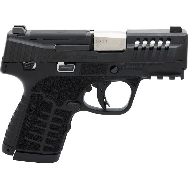 Savage Arms 67052 Stance XR 9mm 13+1 3.20" Natural Black Nitride Ported Stainless Steel Slide Black Glass Filled Nylon Grip Ambidextrous