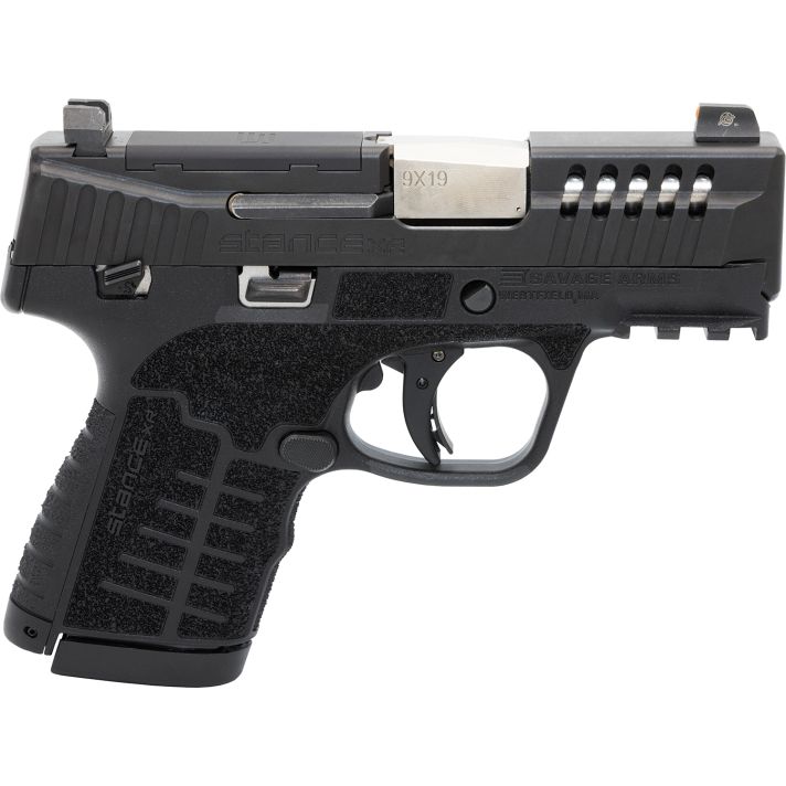 Savage Arms 67053 Stance XR 9mm 13+1 3.20" Natural Black Nitride Ported Stainless Steel Slide Black Glass Filled Nylon Grip Ambidextrous
