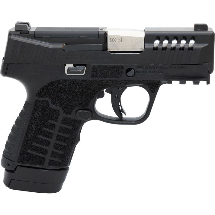 Savage Arms 67062 Stance XR 9mm 13+1 3.20" Natural Black Nitride Ported Stainless Steel Slide Black Glass Filled Nylon Grip Ambidextrous