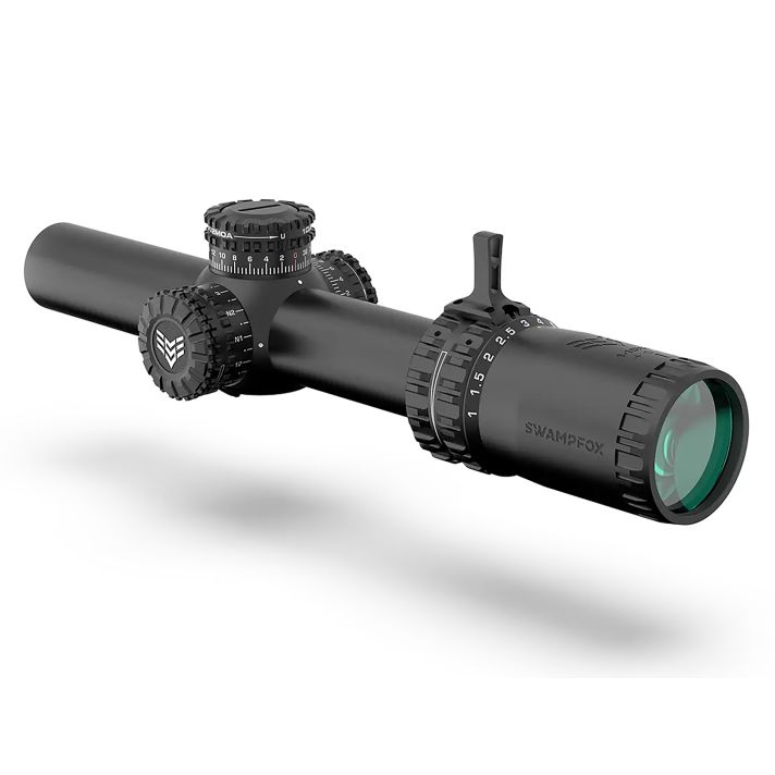 Swampfox Optics ARH11024GB ArrowheadBlack 1-10x 24mm 30mm Tube Guerrilla Dot BDC Reticle