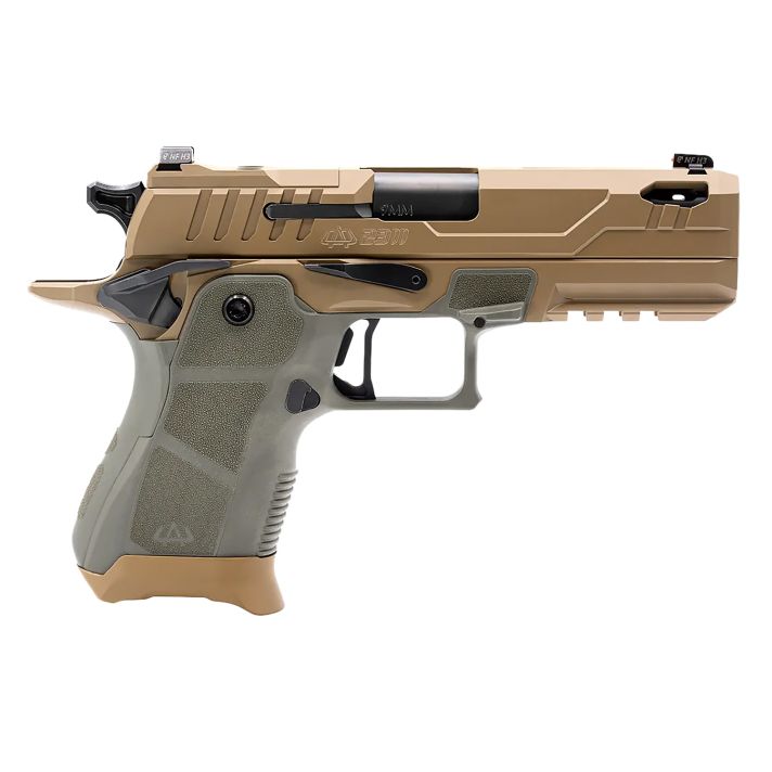 Oa Defense OA2311CPROKITHDSPRT15 2311 Compact Pro 9x19 15rd 4.25" Black DLC Ported Barrel High Desert Sage Optic Ready 17-4 Stainless Steel Slide High Desert Sage Polymer Grip Ambidextrous