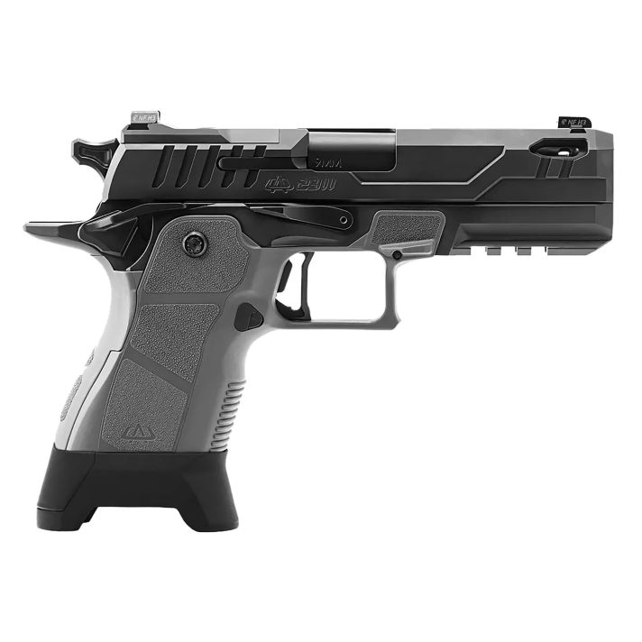 Oa Defense OA2311CPROPLSGRYPRT17 2311 Compact Pro Plus Kit 9x19 17rd 4.25" Black DLC Ported Barrel Gray/Black Optic Ready 17-4 Stainless Steel Slide Gray/Black Polymer Grip Ambidextrous
