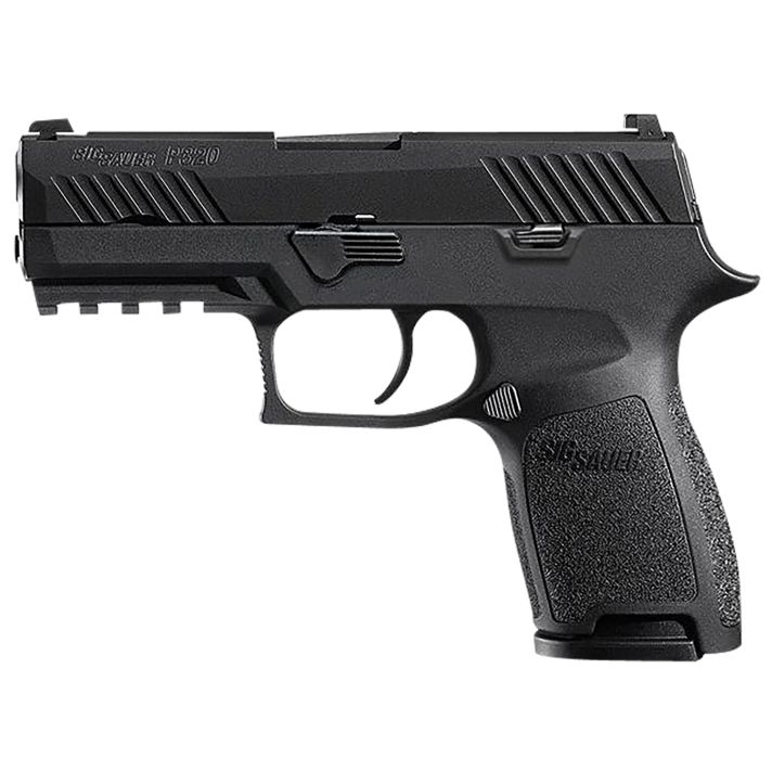 Sig Sauer 320C9BSSMSMA P320 *MA Compliant Compact 9mm Luger 10+1 3.90" Black Carbon Steel Barrel Black Nitron Serrated Slide Black Stainless Steel Frame w/Picatinny Rail Black Polymer Grips Right Hand
