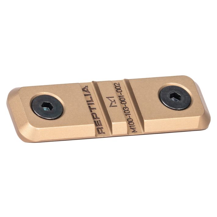 Reptilia LLC 100280 Low Profile M-Lok Rail Mount FDE 7075-T6 Aluminum