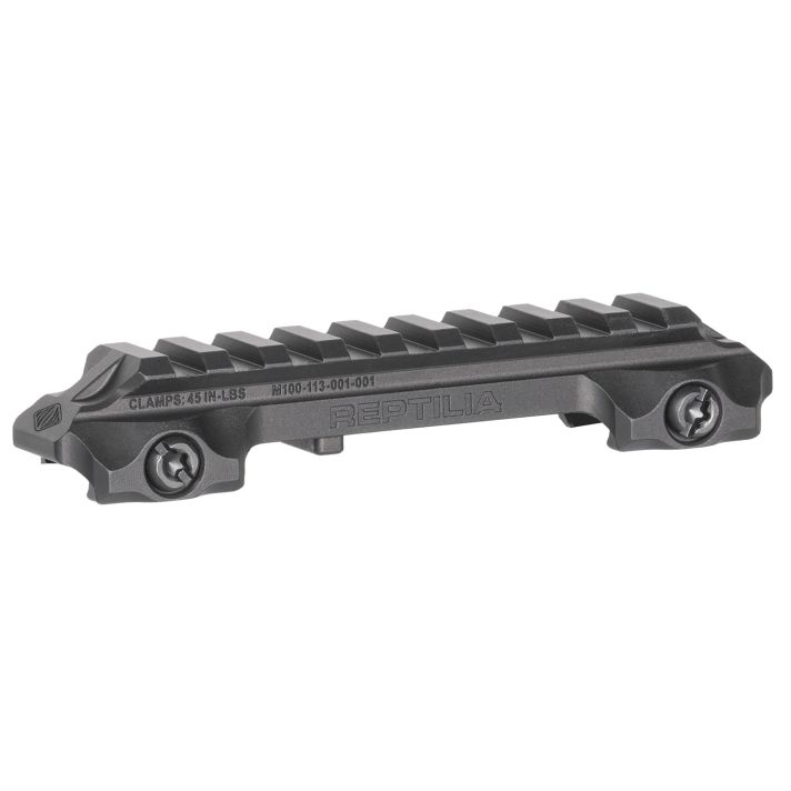Reptilia LLC 100270 RMU Mount 9 Slot Black 7075-T6 Aluminum Mil-Spec 1913 Picatinny Rail Mount