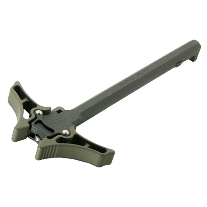 Timber Creek Outdoors AR10AMBICHOD Enforcer Charging Handle AR-10 OD Green Billet Aluminum Ambidextrous