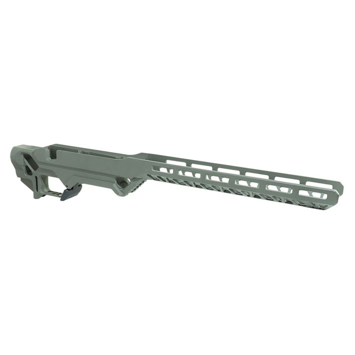 Timber Creek Outdoors ERCR7SAOD Enforcer Rifle Chassis OD Green Aluminum SA Rem700 Action Right