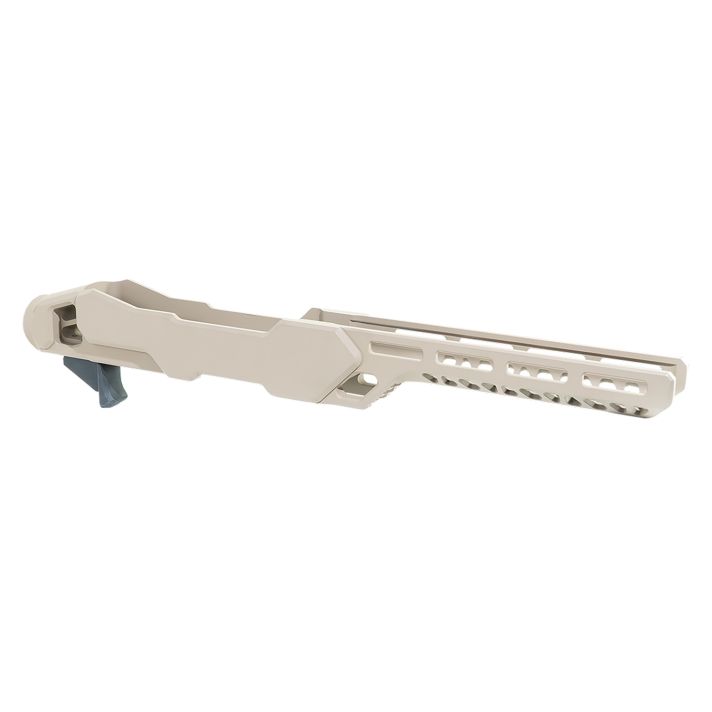 Timber Creek Outdoors ERC1022FDE Enforcer Rifle Chassis Flat Dark Earth Aluminum Fits Ruger 10/22 Compatible w/ MSR Buffer Tubes