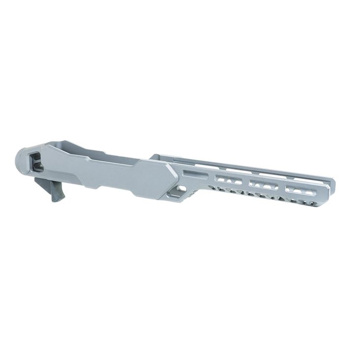 Timber Creek Outdoors ERC1022T Enforcer Rifle Chassis Tungsten Aluminum Fits Ruger 10/22 Compatible w/ MSR Buffer Tubes