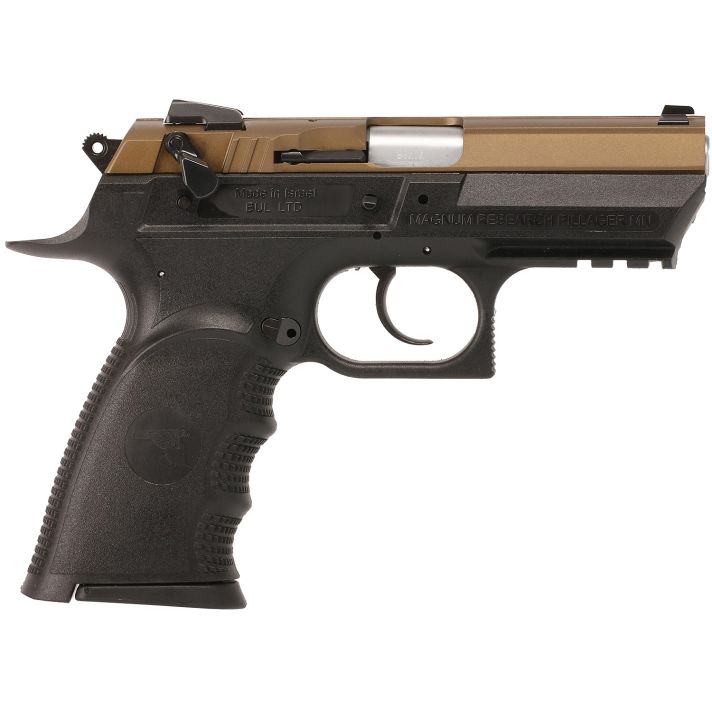 Magnum Research BE99153RSLBB Baby Eagle III9mm 15+1 3.85" Burnt Bronze Carbon Steel Slide Black Textured