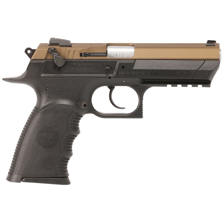 Magnum Research BE94133RLBB Baby Eagle III40 S&W 12+1 4.43" Burnt Bronze Carbon Steel Slide Black Textured
