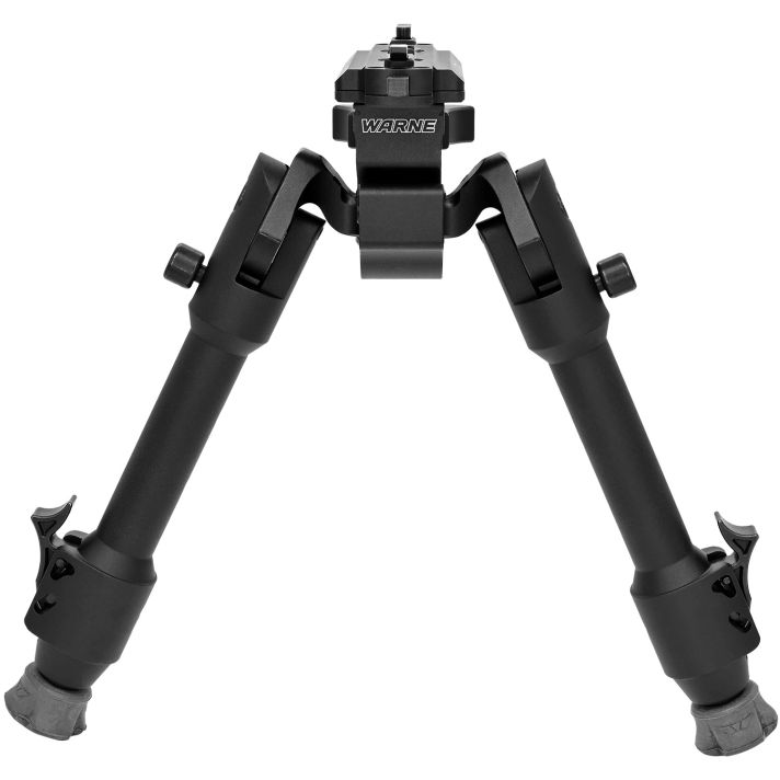 Warne 7904M Skyline Precision BipodFolding Black Aluminum/Steel