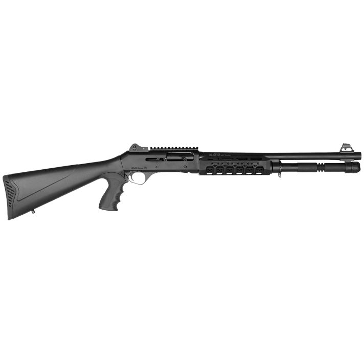 Four Peaks Imports 12074 AKSA Arms S4 12 Gauge 3" 5+1 18.50" Chrome Plated 7075-T6 Aluminum Receiver Black Synthetic Stock