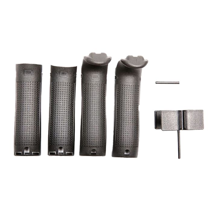Glock 30818Backstrap/Beavertail Set Compatible w/ Glock 17/22/31/34 Black Polymer