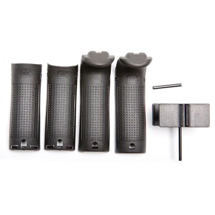 Glock 30820Backstrap/Beavertail Set Black Polymer
