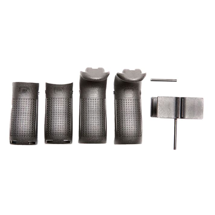 Glock 30821Backstrap/Beavertail Set Black Polymer