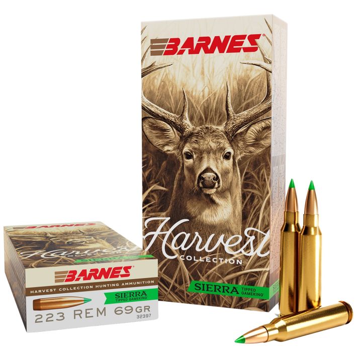 Barnes Bullets 32397Harvest 223Rem 69gr Sierra Tipped GameKing 20 Per Box/10 Case