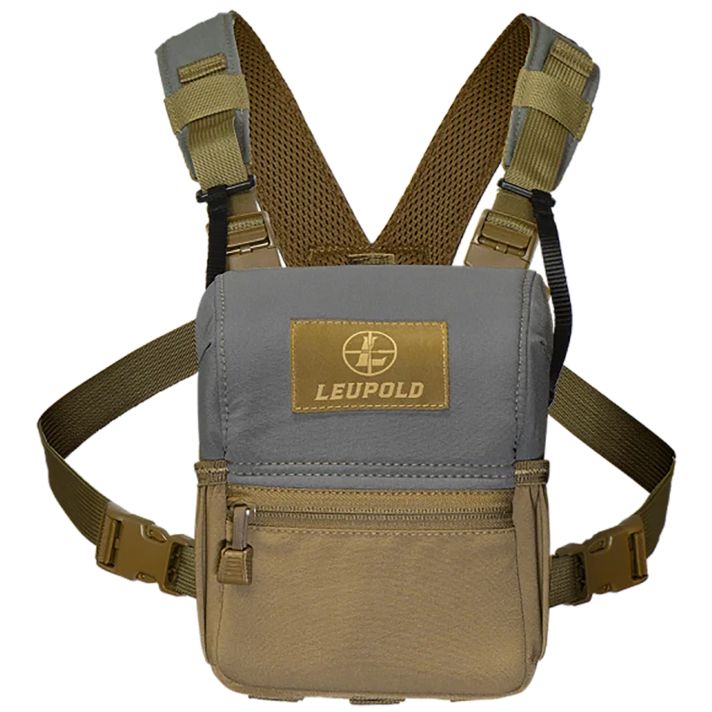 Leupold 185628 Enclosed Binocular Harness Magnetic Tan/Gray