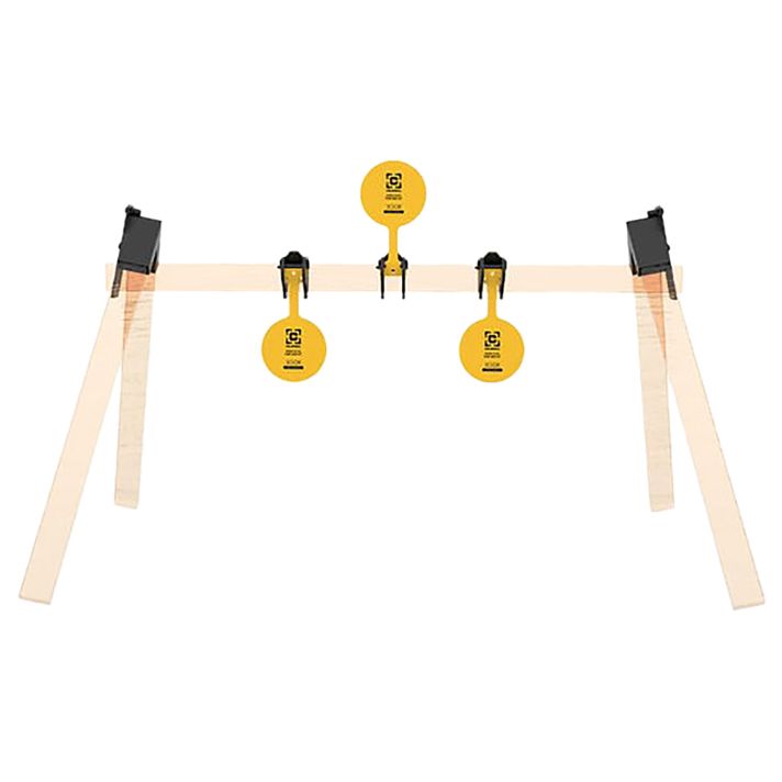 Caldwell 1215375 AR500 Plate Rack Kit 8" Yellow Steel Hanging 3 Plates