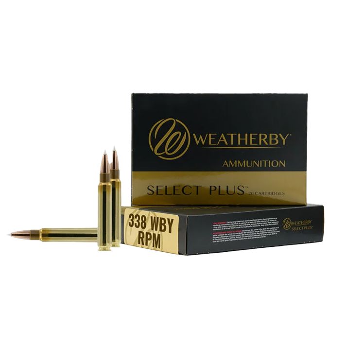 Weatherby B338185TTSX Select Plus338WBY RPM 185gr TTSX Boat Tail 20 Per Box/10 Case