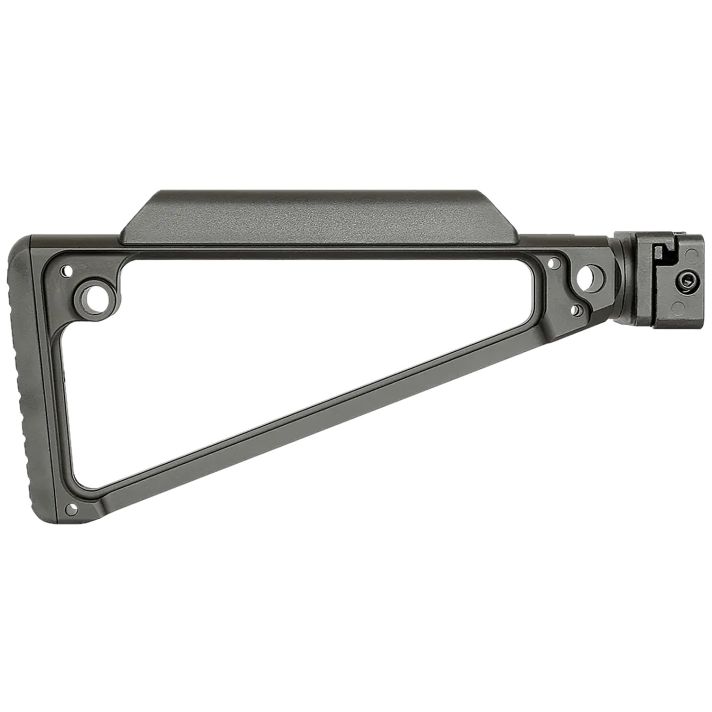 Midwest Industries MITRISF Triangle Side Folding Stock Black 6061 Aluminum