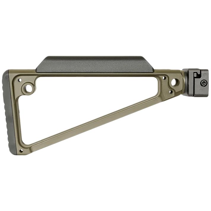 Midwest Industries MITRISFODG Triangle Side Folding Stock ODG 6061 Aluminum