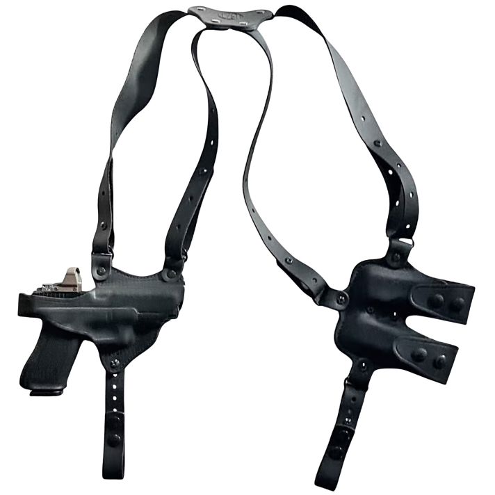 1791 Gunleather NSS2.1SBLHROptic Ready Shoulder Horizontal Black Fits Glock 17 Right Hand