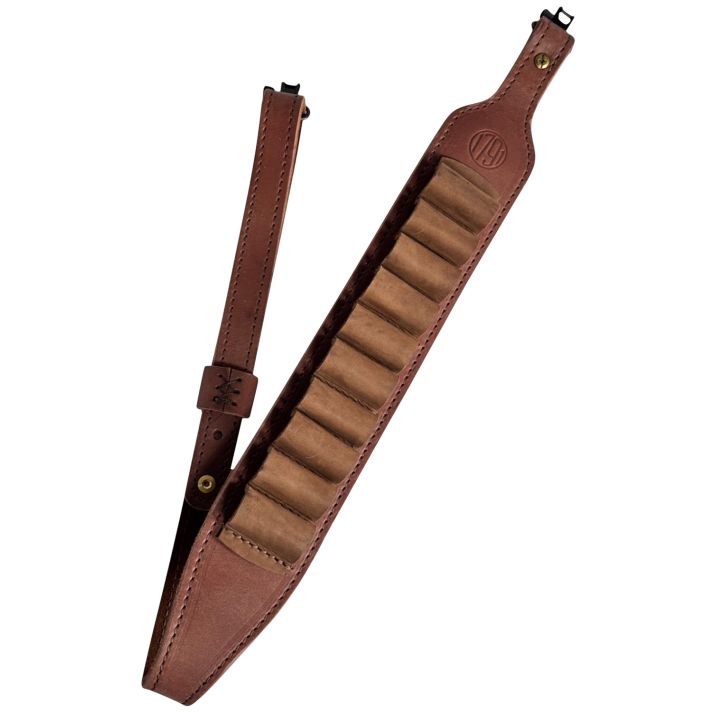 1791 Gunleather HNTASMRBRWA Hunt Ammo Sling Oiled Brown Leather 32" to 37" OAL