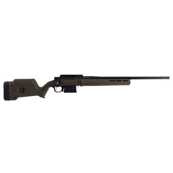 Faxon Firearms FX700SA308S02 FX7308 Win 5+1 22" Black Nitride OD Green Polymer Stock