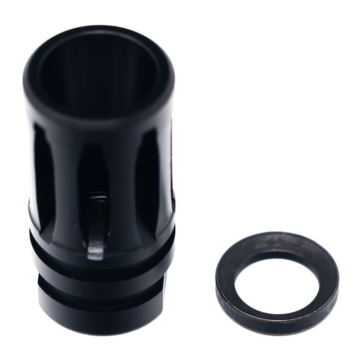 Faxon Firearms FFMD762A2A2 Flash Hider Black Nitride 5/8"x24 Threads 30 Cal