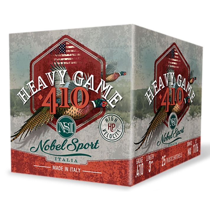 Nobel/Eurosports LLC ANS4134 Heavy Game410Gauge 3" 11/16oz 4Shot 25 Per Box/10 Case