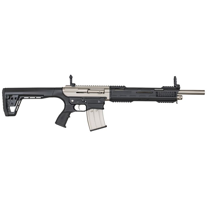 SDS Imports 21000102 TAR 12MP12 Gauge 3" 5rd 18.50" Nickel Marine Benelli/Mobil Polymer Stock