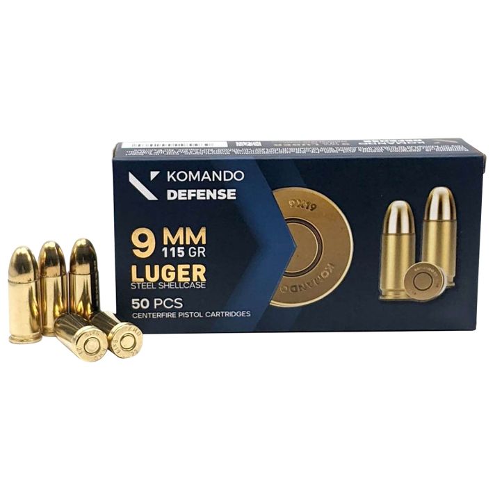 Dickinson LLC BRASS/STL 9mm 115gr Full Metal Jacket 50 Per Box/20 Case