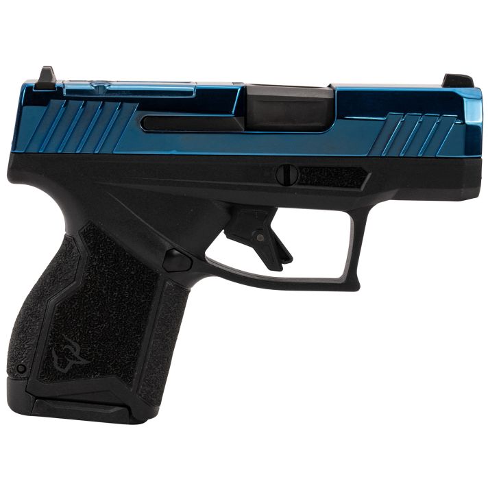 Taurus 1-GX4M931-B GX4Micro-Compact Frame 9mm Luger 13+1 3.06" Satin Black DLC Stainless Steel Barrel, Blue PVD Serrated Alloy Steel Slide, Matte Black Stainless Steel Frame, Textured Grip