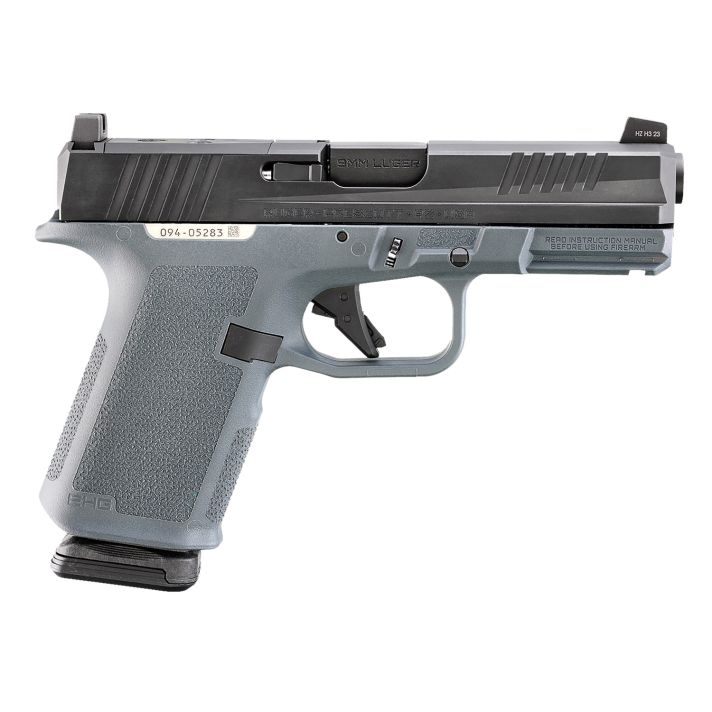 Ruger 19401 RXM9mm 10+1 4" Black FNC Nitride Alloy Steel Barrel, Black FNC Nitride Optic Ready/Serrated Alloy Steel Slide, Stealth Gray Polymer Frame w/Accessory Rail, Textured Grip
