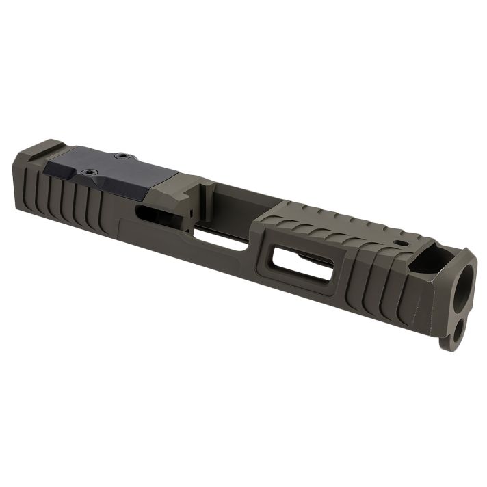 Zaffiri Precision ZPS.B.43.OD ZPS.IBS Custom Slide Fits Glock 43/43x OD Green 17-4 Stainless Steel