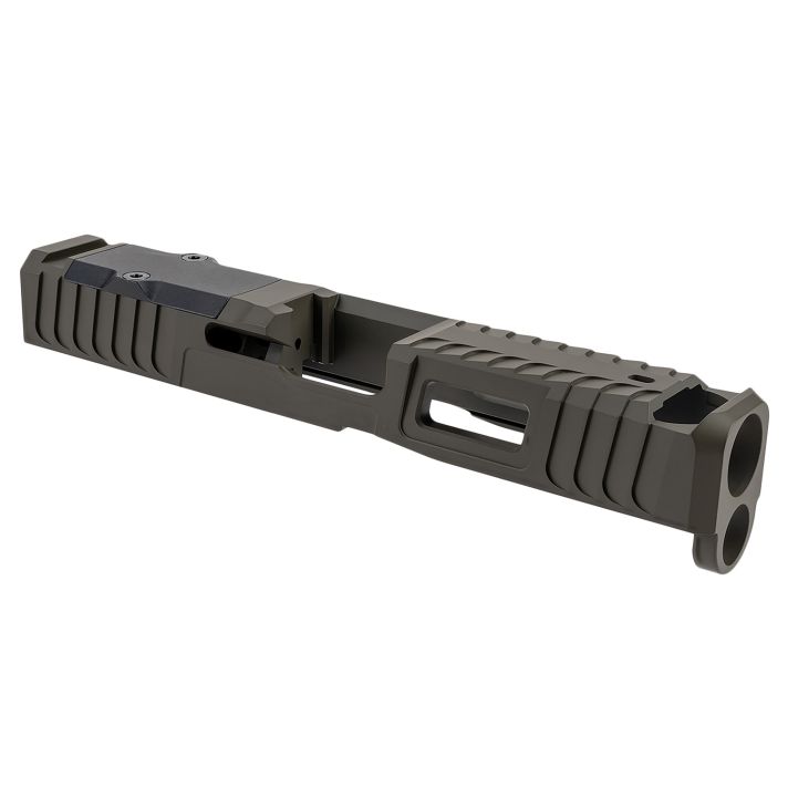 Zaffiri Precision ZPS.B.19.G5.OD ZPS.IBS Custom Slide Fits Glock 19 Gen 5 OD Green 17-4 Stainless Steel